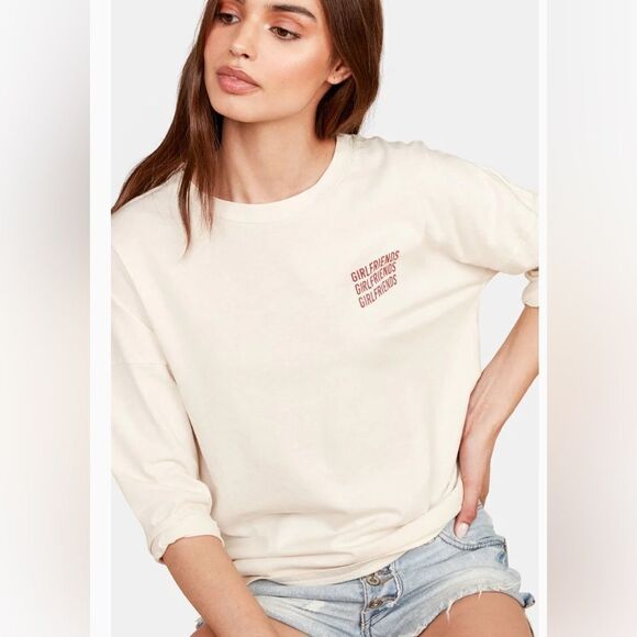 MATE the Label Tops - Mate The Label Girlfriends Devi 3/4 Sleeves Organic T-Shirt Top NWT